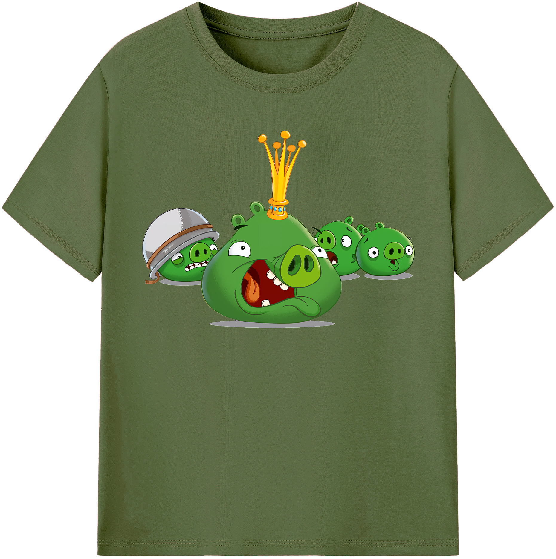 （画像用） Angry Birds アングリーバード 綿100％半袖Tシャツ（フロントプリント）